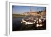 Boats Moored in Harbour, Blakeney Hotel, Blakeney, Norfolk, England, United Kingdom-Charcrit Boonsom-Framed Photographic Print