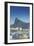 Boats Moored in Harbour with Christ the Redeemer Statue in Background, Urca, Rio de Janeiro, Brazil-Ian Trower-Framed Photographic Print