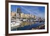 Boats moored in the harbour of Monte Carlo, Monaco, Cote d'Azur, Mediterranean, Europe-Marco Brivio-Framed Photographic Print