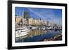 Boats moored in the harbour of Monte Carlo, Monaco, Cote d'Azur, Mediterranean, Europe-Marco Brivio-Framed Photographic Print