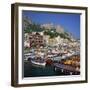 Boats Moored in the Marina Grande, Capri, Campania, Italy, Europe-Roy Rainford-Framed Photographic Print