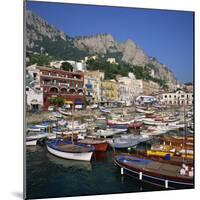 Boats Moored in the Marina Grande, Capri, Campania, Italy, Europe-Roy Rainford-Mounted Photographic Print