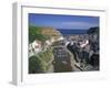 Boats Moored in the Protected Harbour of Staithes, Yorkshire, England, United Kingdom, Europe-Rainford Roy-Framed Photographic Print