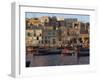 Boats Moored in Valletta Harbour at Dusk, Malta, Mediterranean, Europe-Woolfitt Adam-Framed Photographic Print