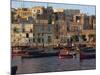 Boats Moored in Valletta Harbour at Dusk, Malta, Mediterranean, Europe-Woolfitt Adam-Mounted Photographic Print