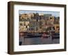 Boats Moored in Valletta Harbour at Dusk, Malta, Mediterranean, Europe-Woolfitt Adam-Framed Photographic Print