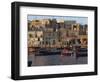 Boats Moored in Valletta Harbour at Dusk, Malta, Mediterranean, Europe-Woolfitt Adam-Framed Photographic Print