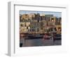 Boats Moored in Valletta Harbour at Dusk, Malta, Mediterranean, Europe-Woolfitt Adam-Framed Photographic Print