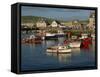 Boats Moored in West Bay Harbour, Dorset, England, United Kingdom, Europe-Lightfoot Jeremy-Framed Stretched Canvas