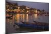 Boats moored on the Thu Bon River opposite Bach Dang Street in the old town of Hoi An, Vietnam-Paul Dymond-Mounted Photographic Print