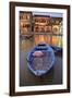 Boats moored on the Thu Bon River opposite Bach Dang Street in the old town of Hoi An, Vietnam-Paul Dymond-Framed Photographic Print