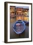 Boats moored on the Thu Bon River opposite Bach Dang Street in the old town of Hoi An, Vietnam-Paul Dymond-Framed Photographic Print