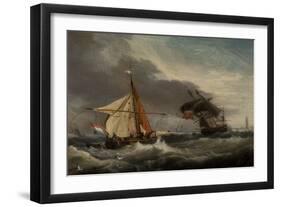 Boats, Mouth of the Tyne-George Webster-Framed Giclee Print