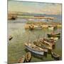 Boats, Newlyn Harbour, 1931-Harold Harvey-Mounted Giclee Print