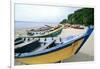 Boats of Aquadilla Puerto Rico-George Oze-Framed Photographic Print