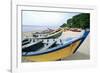 Boats of Aquadilla Puerto Rico-George Oze-Framed Photographic Print