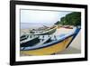 Boats of Aquadilla Puerto Rico-George Oze-Framed Photographic Print