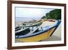 Boats of Aquadilla Puerto Rico-George Oze-Framed Photographic Print