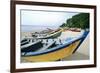 Boats of Aquadilla Puerto Rico-George Oze-Framed Photographic Print