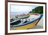 Boats of Aquadilla Puerto Rico-George Oze-Framed Photographic Print