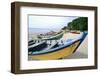 Boats of Aquadilla Puerto Rico-George Oze-Framed Photographic Print