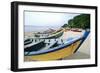 Boats of Aquadilla Puerto Rico-George Oze-Framed Photographic Print