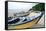 Boats of Aquadilla Puerto Rico-George Oze-Framed Stretched Canvas