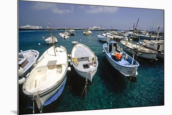 Boats of Capri, Italy-George Oze-Mounted Photographic Print