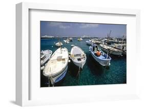 Boats of Capri, Italy-George Oze-Framed Photographic Print