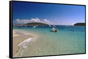 Boats Of Esperanza, Vieques, Puerto Rico-George Oze-Framed Stretched Canvas