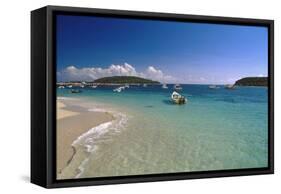 Boats Of Esperanza, Vieques, Puerto Rico-George Oze-Framed Stretched Canvas