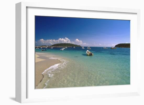 Boats Of Esperanza, Vieques, Puerto Rico-George Oze-Framed Photographic Print