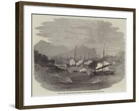 Boats of Hm Gun-Boat Flamer Destroying Chinese Piratical Junks in Cho-Kee Bay-Edwin Weedon-Framed Giclee Print