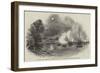 Boats of HMS President and Eurydice Attacking an Arab Stockade, in the Angosha River, Mozambique-null-Framed Giclee Print