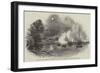 Boats of HMS President and Eurydice Attacking an Arab Stockade, in the Angosha River, Mozambique-null-Framed Giclee Print
