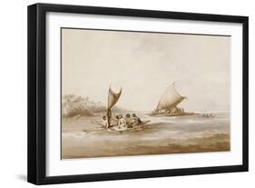 Boats of the Friendly Islands, from 'Views in the South Seas', Pub. 1791-John Webber-Framed Giclee Print