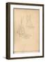 Boats of Trouville (Pencil on Paper)-Claude Monet-Framed Giclee Print