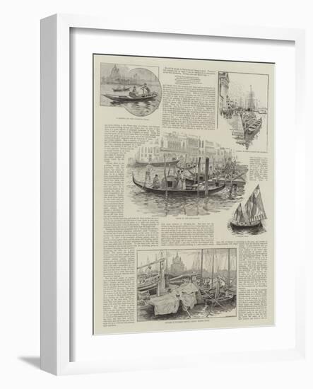 Boats of Venice-Henry Edward Tidmarsh-Framed Giclee Print