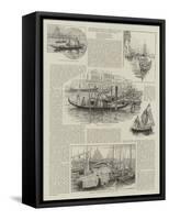 Boats of Venice-Henry Edward Tidmarsh-Framed Stretched Canvas