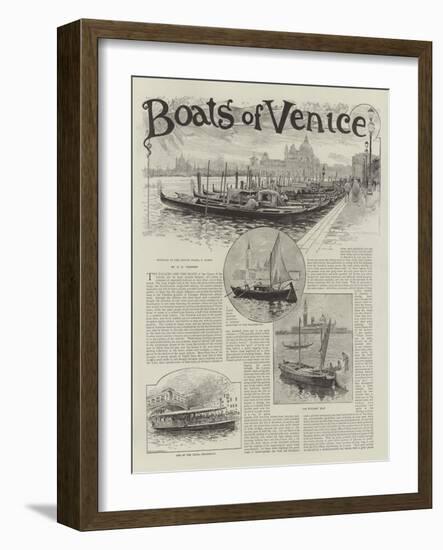 Boats of Venice-Henry Edward Tidmarsh-Framed Giclee Print