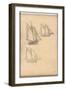 Boats of Villerville (Pencil on Paper)-Claude Monet-Framed Giclee Print