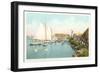 Boats off Coronado, San Diego, California-null-Framed Art Print