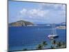 Boats off Dead Man's Beach, Peter Island Resort, British Virgin Islands-Alison Wright-Mounted Photographic Print