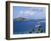 Boats off Dead Man's Beach, Peter Island Resort, British Virgin Islands-Alison Wright-Framed Photographic Print