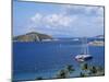 Boats off Dead Man's Beach, Peter Island Resort, British Virgin Islands-Alison Wright-Mounted Photographic Print