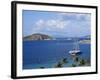 Boats off Dead Man's Beach, Peter Island Resort, British Virgin Islands-Alison Wright-Framed Photographic Print