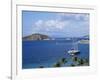 Boats off Dead Man's Beach, Peter Island Resort, British Virgin Islands-Alison Wright-Framed Photographic Print