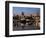 Boats on a Marina at Dusk, Shoreline Village, Long Beach, Los Angeles County, California, USA-null-Framed Photographic Print