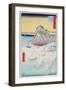 Boats on a Shore-Ando Hiroshige-Framed Giclee Print