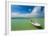Boats on beach, Dunmore Town, Harbour Island, Eleuthera Island, Bahamas-null-Framed Photographic Print